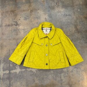Burberry Woman’s Yellow Quilted Puffer Jacket